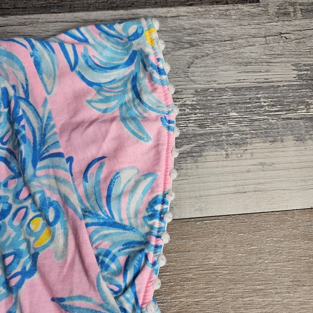 Lilly Pulitzer Girl's XL Mini Astara Dresw Pineapple Print Pink Blue 005675